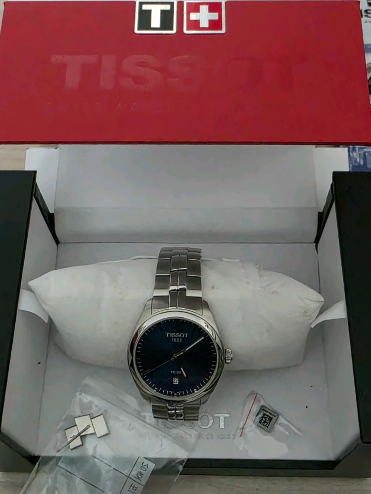 티쏘 (TISSOT) PR100 청판 쿼츠시계 (풀박스 새제품급) 이미지