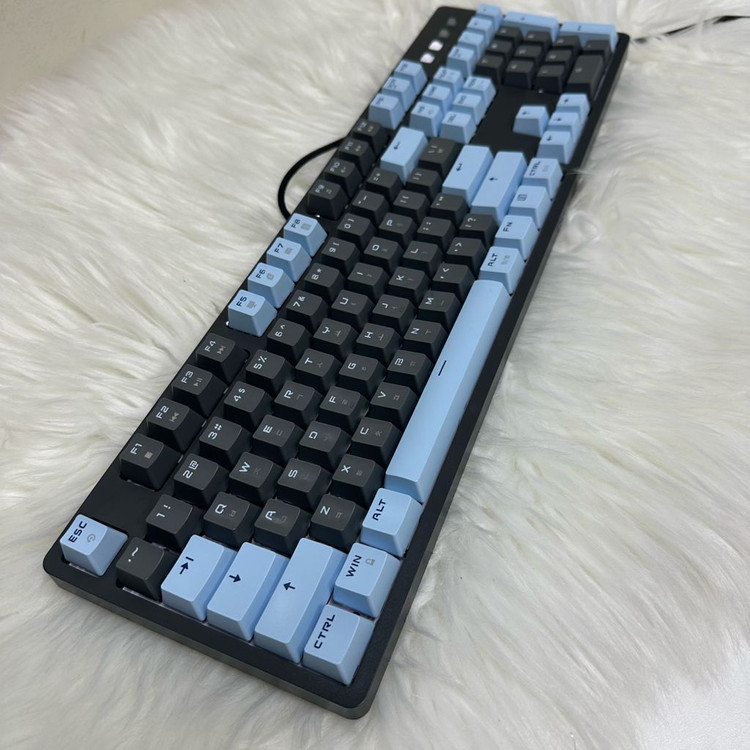 마이크로닉스 최신 W101P 광축 클릭 기계식키보드--1