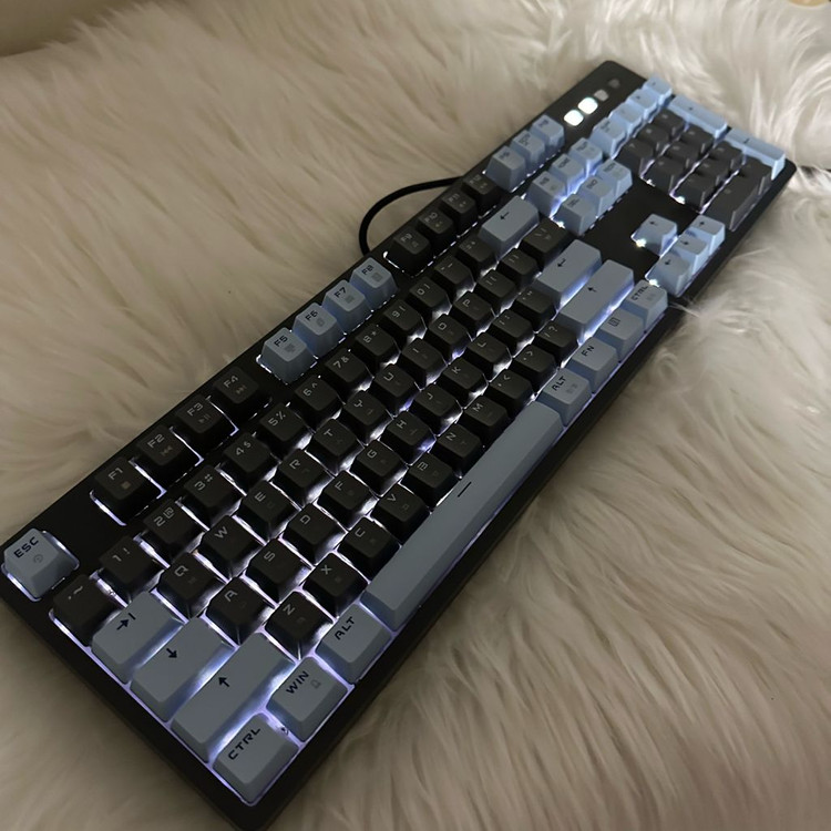 마이크로닉스 최신 W101P 광축 클릭 기계식키보드--4