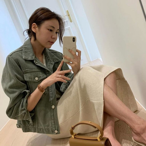 (umer) 유메르 모지백 핸드백 카멜 금장 미니 사이즈