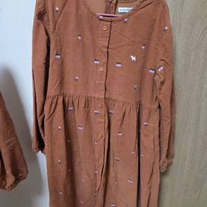 블루독 키즈 코듀로이 원피스 130 쌍둥이가능