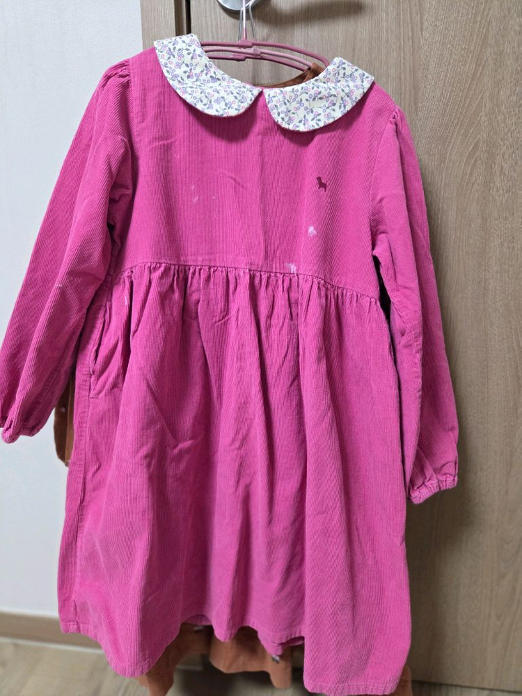 블루독 키즈 코듀로이 원피스 130 쌍둥이가능--3