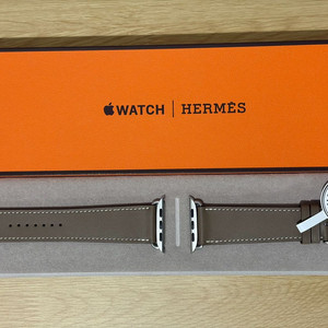애플워치 에르메스 에뚜쁘 스위프트 가죽 스트랩 (44-49mm용) 정품