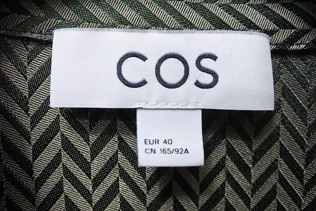 COS 헤링본패턴 레이온 롱셔츠 원피스 EU40--3