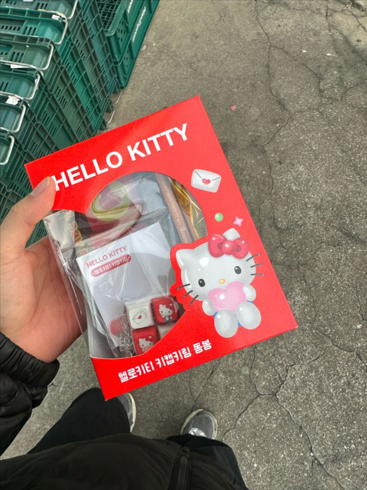 헬로키티 키캡 세븐일레븐 한정판 이미지