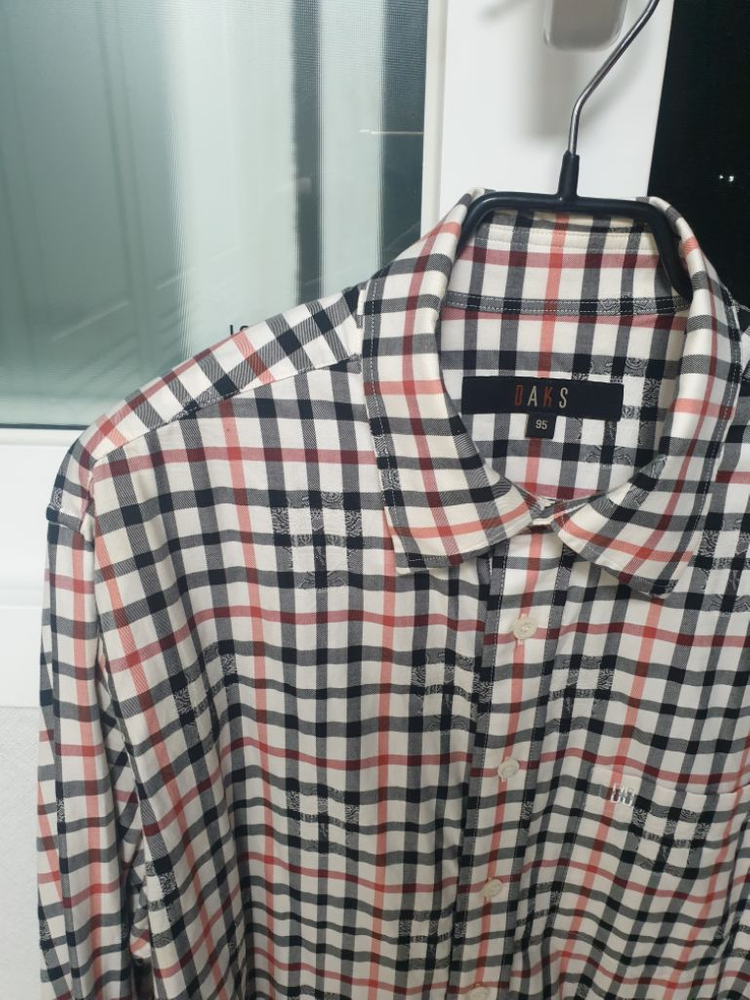 (미사용) 닥스 긴팔 체크 셔츠--1