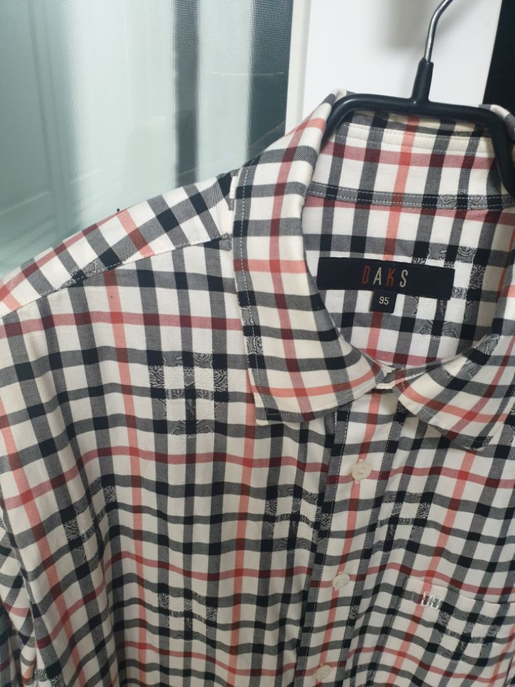 (미사용) 닥스 긴팔 체크 셔츠--4