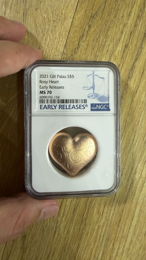 99.9% 순은 니우에 하트모양 은화 1온즈(31.1g)--2