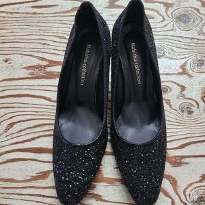 여성)글리터 펌프스 하이힐(새상품250m)