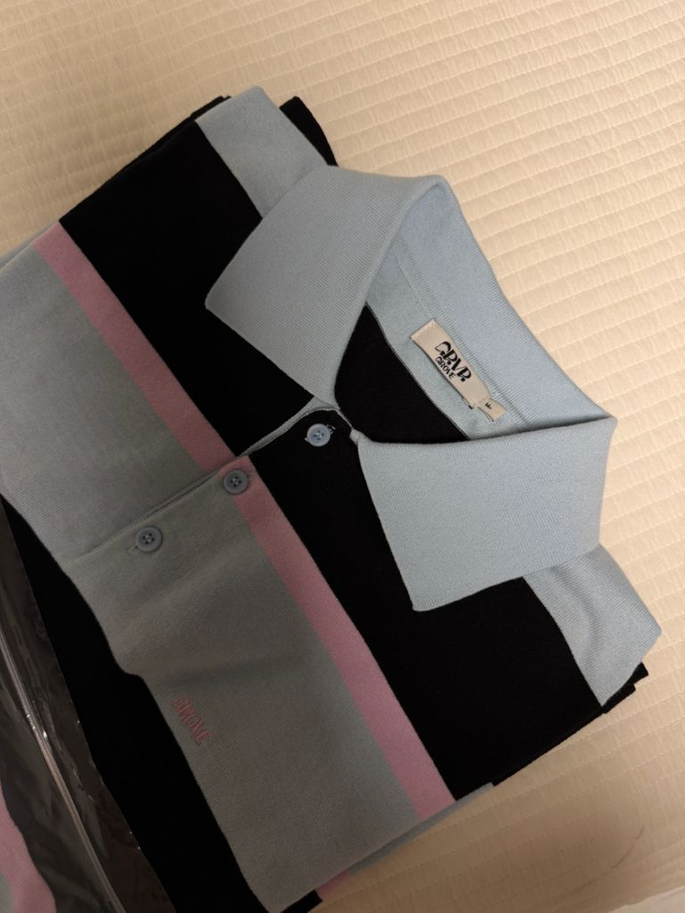 grove store 그로브스토어 26ss Gwen collar knit -light blue 이미지