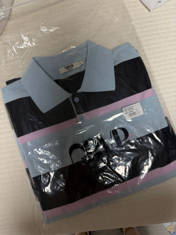 grove store 그로브스토어 26ss Gwen collar knit -light blue 이미지