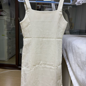 트위드 뷔스티에 원피스(아이보리, 연보라 새상품)