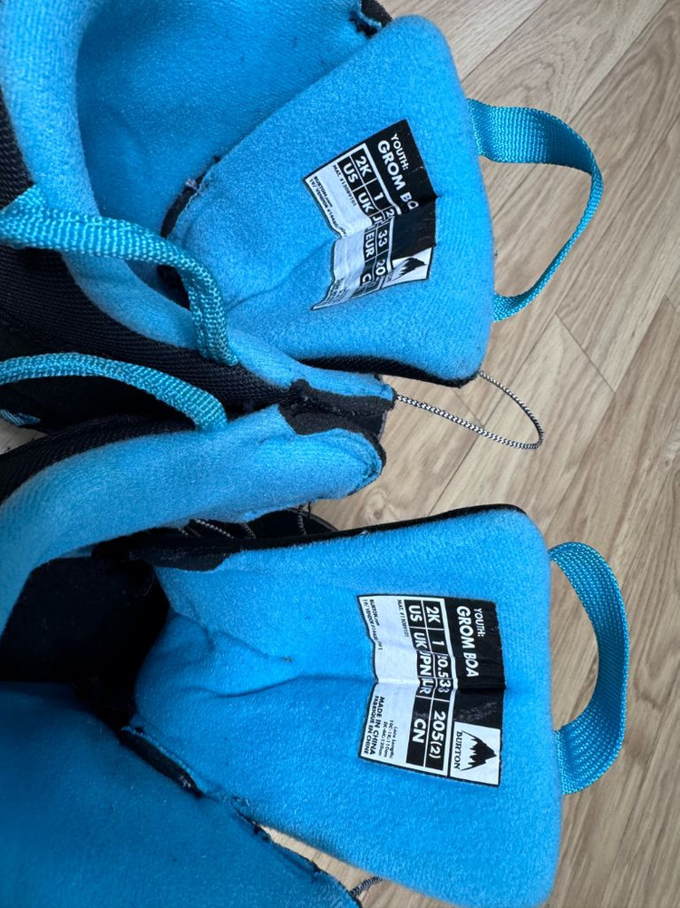 버튼 키즈 그롬 보아 스노우보드 부츠 205 사이즈--3