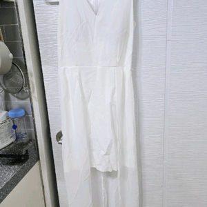 흰색원피스 화이트원피스 셀프웨딩 드레스 파티원피스 홀복 이미지