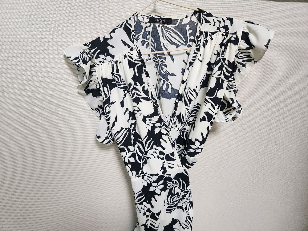 (새상품)레코브 썸머 프릴 랩 원피스 free사이즈--1