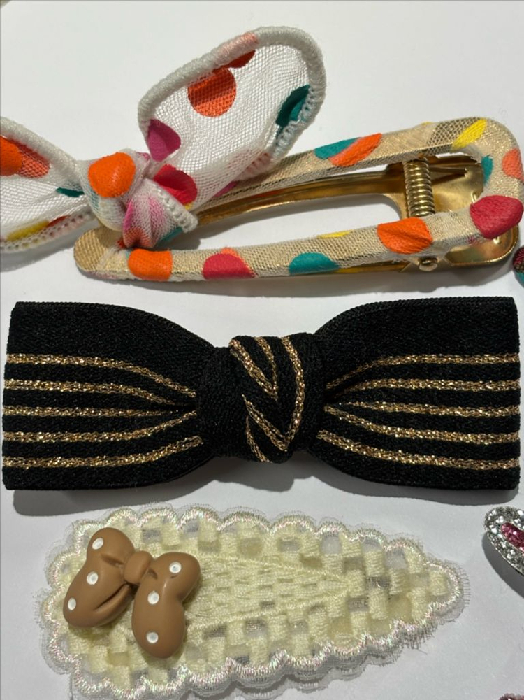 귀여운 디자인 헤어핀 7개--1