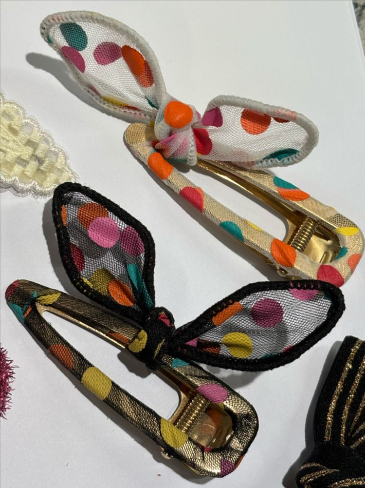 귀여운 디자인 헤어핀 7개--2