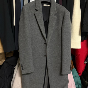 노앙 라이트 그레이색 롱 코트 팝니다 이미지