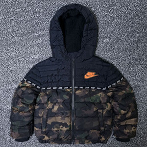 [무료배송][110]나이키 키즈 카모 패딩 후드 점퍼