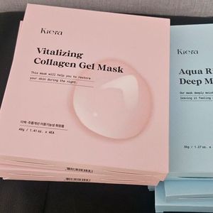 (새상품 반값)키에라 아쿠아라이징 딥모이스처, 콜라겐 겔 마스크팩
