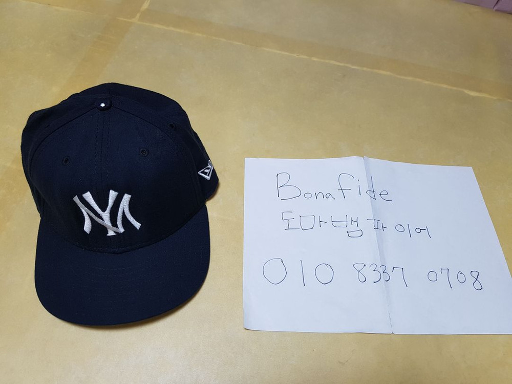 [7 1/2] 뉴에라 뉴욕 양키스 패러디 모자 MADE IN U.S.A.--9