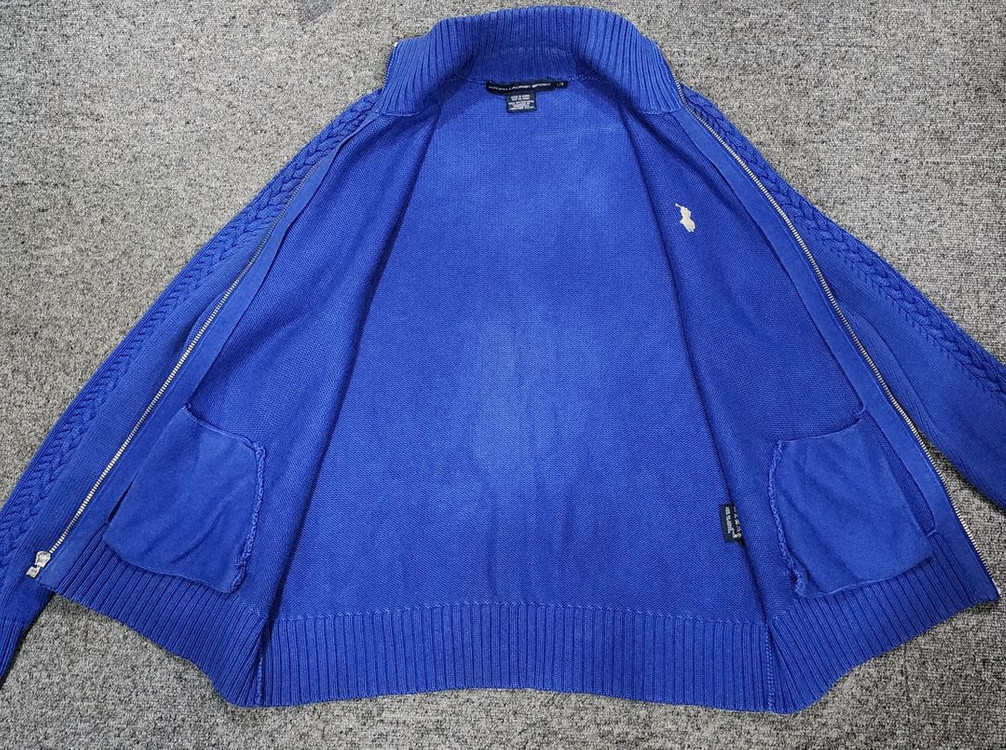 폴로 랄프로렌 스포츠 빈티지 니트 집업 가디건 L 이미지