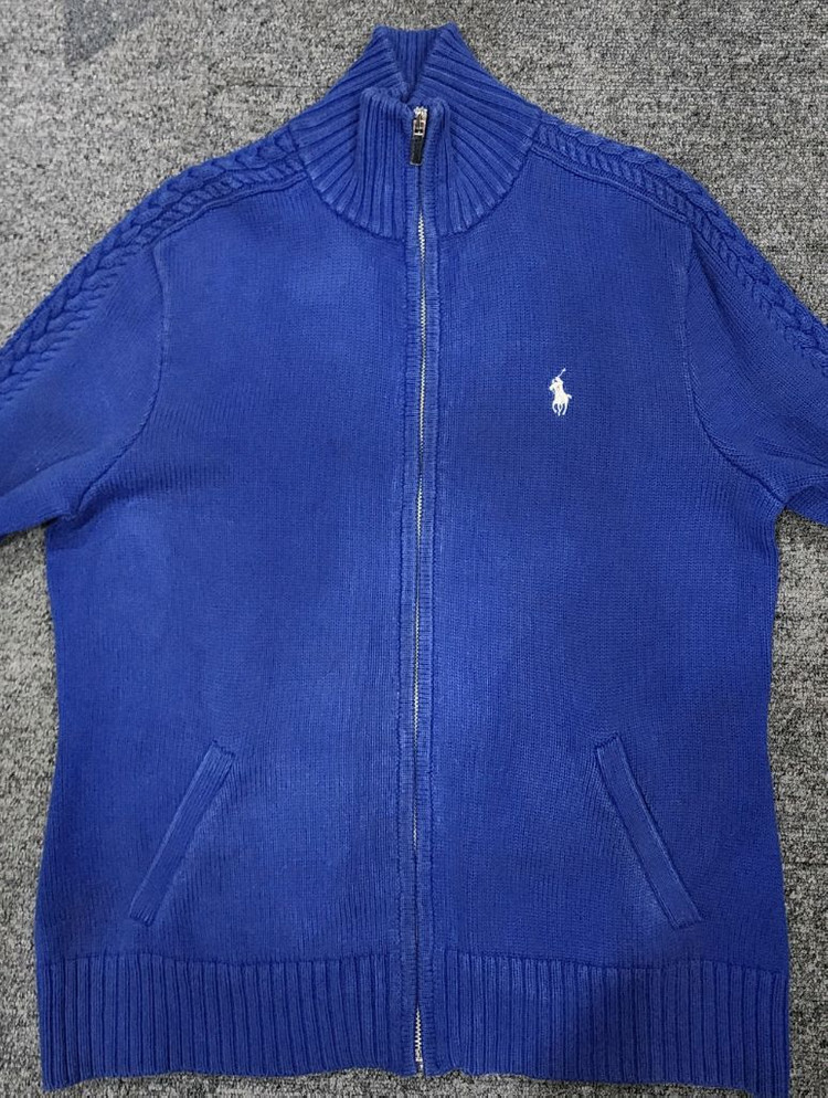 폴로 랄프로렌 스포츠 빈티지 니트 집업 가디건 L 이미지