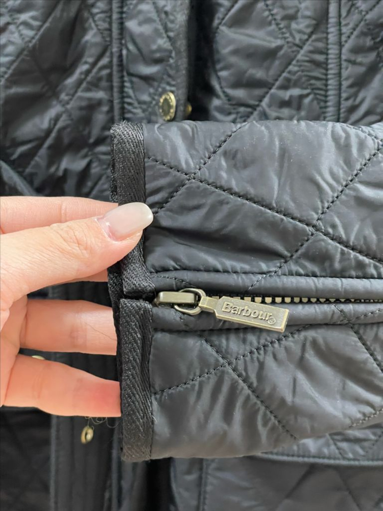 바버 인터네셔널 퀄팅 자켓 블랙 UK10(새 상품급)--2