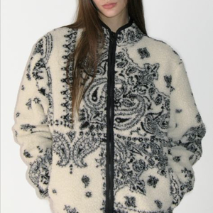 썬번프로젝트 페이즐리 플리스 자켓