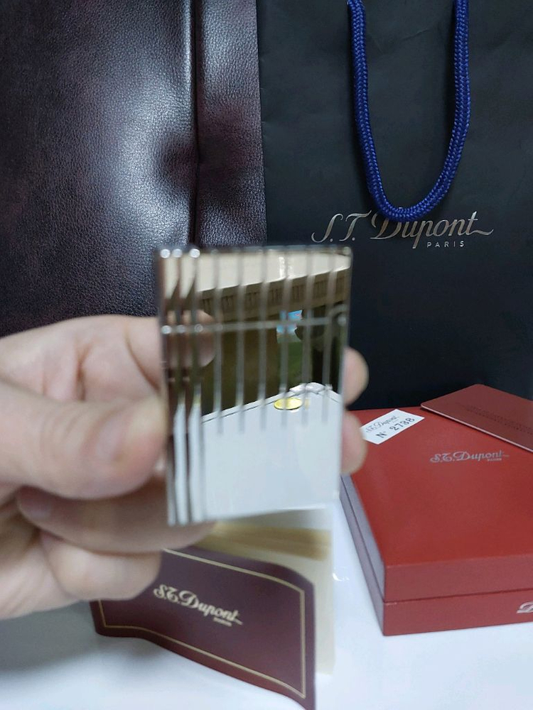 [새상품,백화점판] 듀퐁라이터 라인2 ca18315 개츠비 팔라듐 백금 듀퐁 라이타--3
