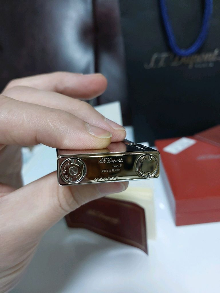 [새상품,백화점판] 듀퐁라이터 라인2 ca18315 개츠비 팔라듐 백금 듀퐁 라이타--7