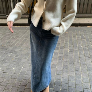 bronn 브론 데님 셔츠 /스커트 세트