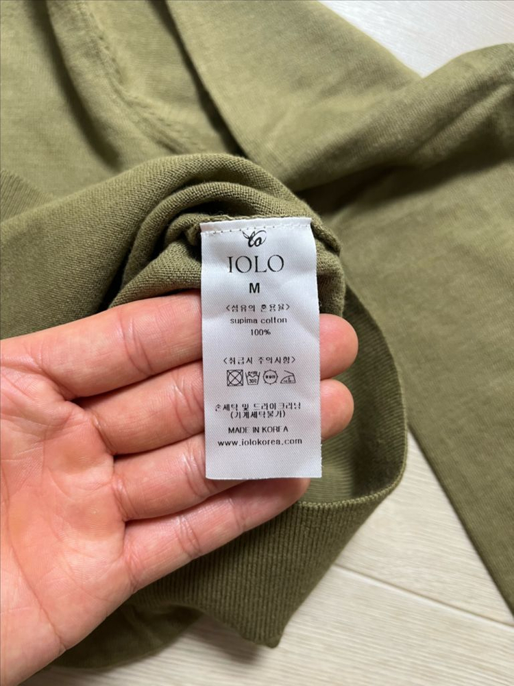 이올로 수피마 라운드 긴팔 니트 판매 이미지