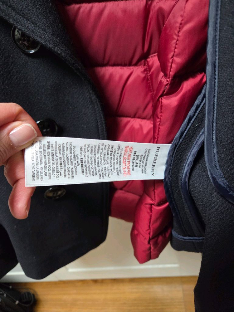 버버리키즈 코트 10Y--5