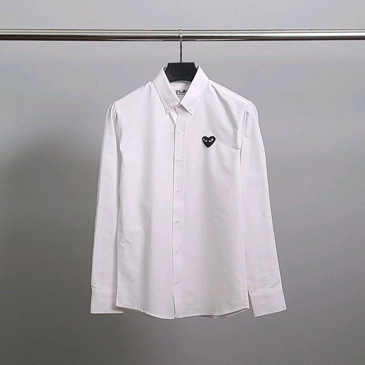 꼼데가르송 블랙와펜 옥스포드 셔츠--4