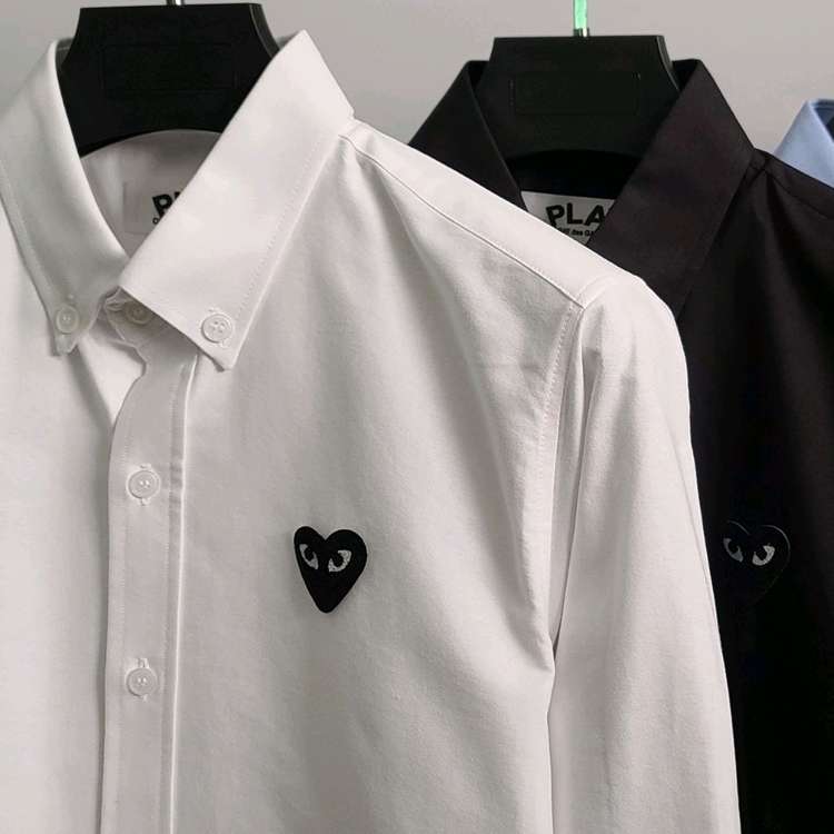 꼼데가르송 블랙와펜 옥스포드 셔츠--5