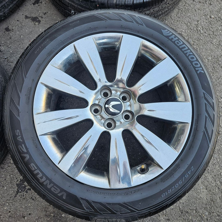 #에쿠스VI 18인치 중고 휠타이어세트 팝니다.245 50 18--4