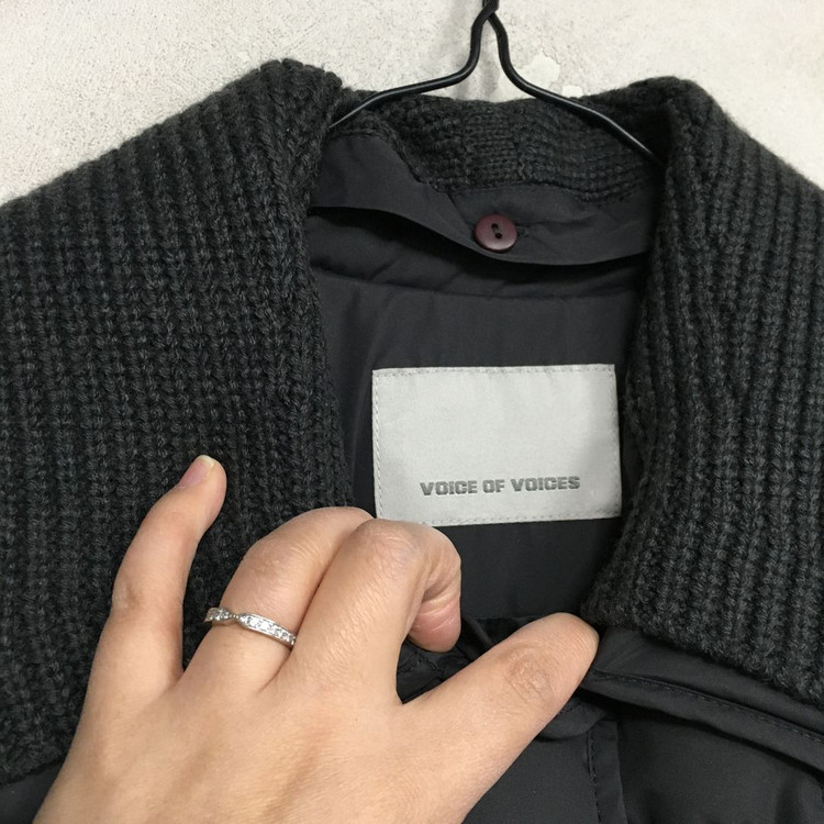 23 VOV 보브 니트카라 퀼팅 구스 패딩 55--1