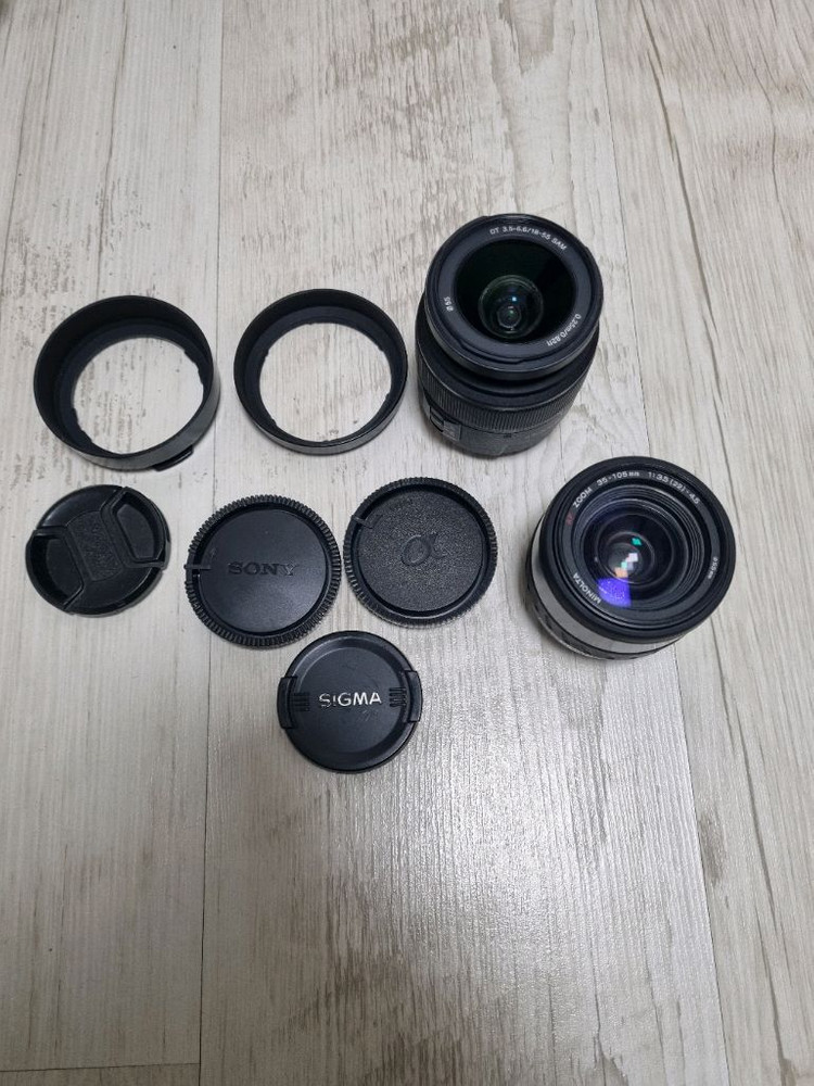 미놀타/소니DSLR 렌즈 세트(렌즈2개일괄판매) 이미지