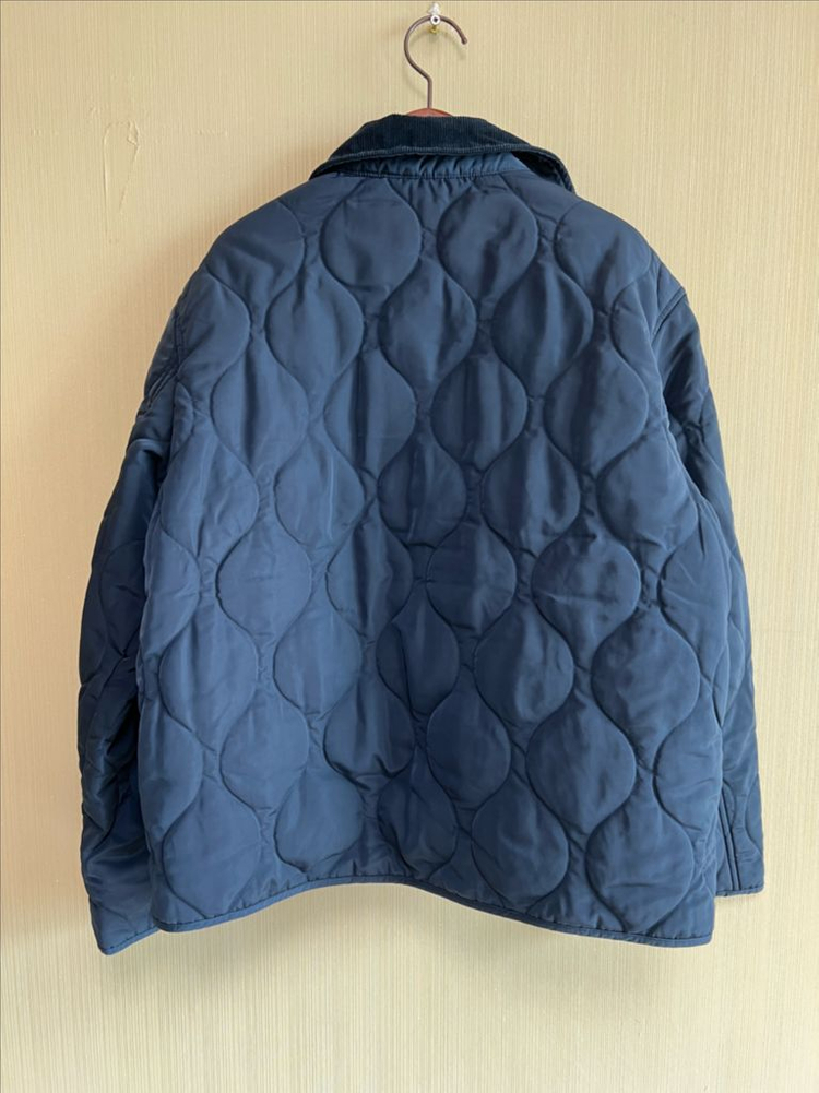 지오다노 여성 패딩자켓 코듀로이 카라 점퍼 이미지