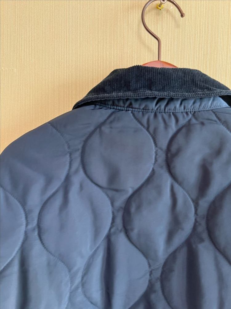 지오다노 여성 패딩자켓 코듀로이 카라 점퍼 이미지