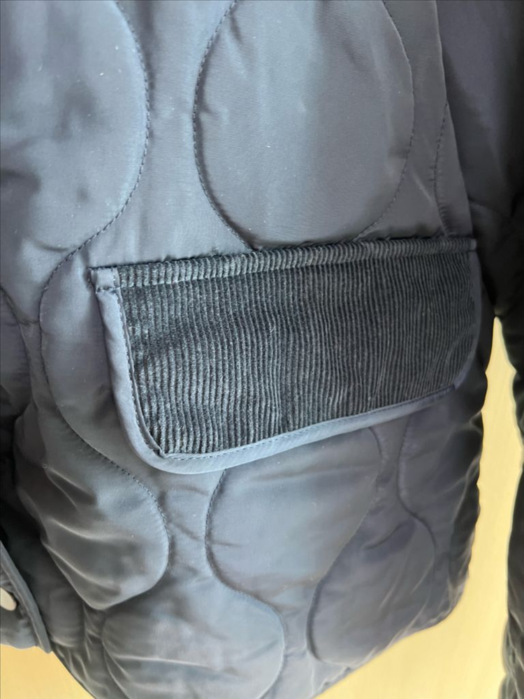 지오다노 여성 패딩자켓 코듀로이 카라 점퍼 이미지