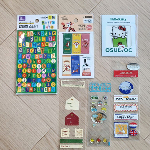 새상품>다꾸 스티커, 마그넷 6종 세트