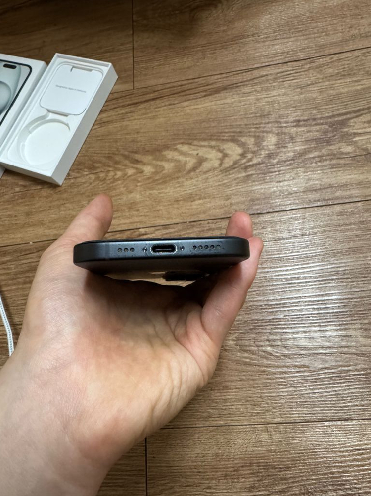 (배터리 효율 100)아이폰 15일반 블랙 128기가--5