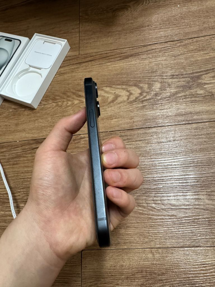 (배터리 효율 100)아이폰 15일반 블랙 128기가--6