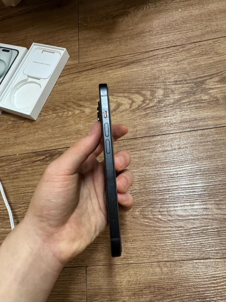 (배터리 효율 100)아이폰 15일반 블랙 128기가--7