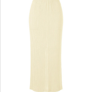 이세이미야케 해칭 스커트 오프화이트