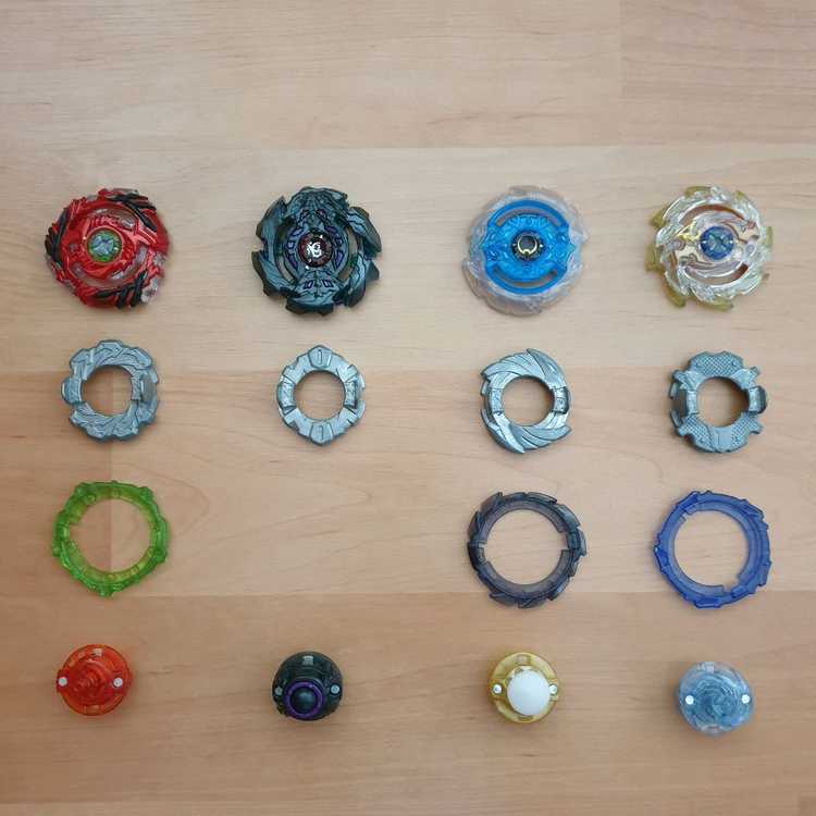 베이블레이드 갓 커스터마이즈+토네이도 와이번 부품 이미지