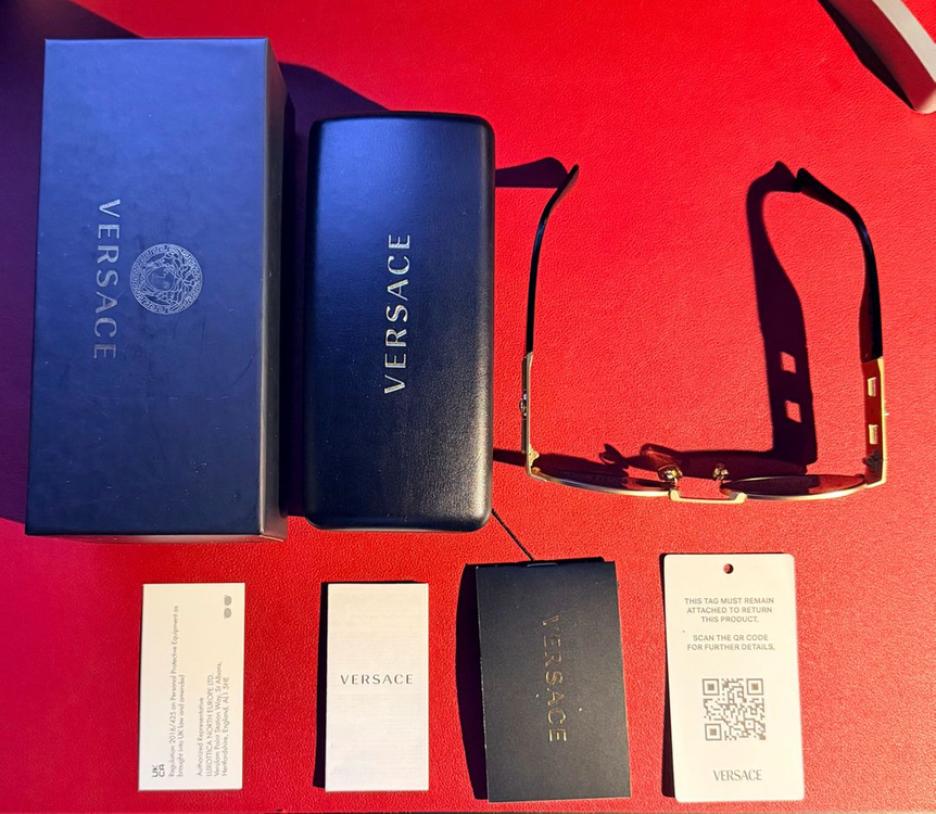 베르사체 메두사 데코 오벌 선글라스 (풀구성 / A급)--7