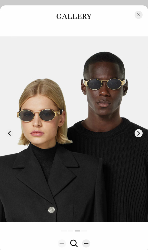 베르사체 메두사 데코 오벌 선글라스 (풀구성 / A급)--8